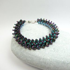 Handwoven Spiky texture bracelet